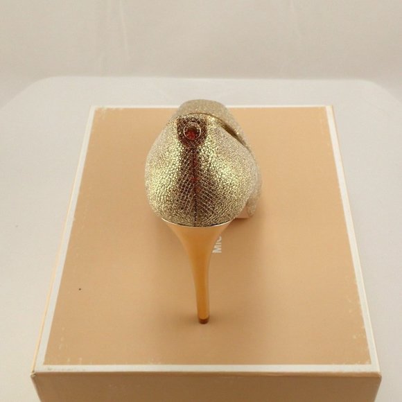 NIB MICHAEL KORS MK 40S3YOHP1D YORK GOLD PLATFORMS - Picture 3 of 8